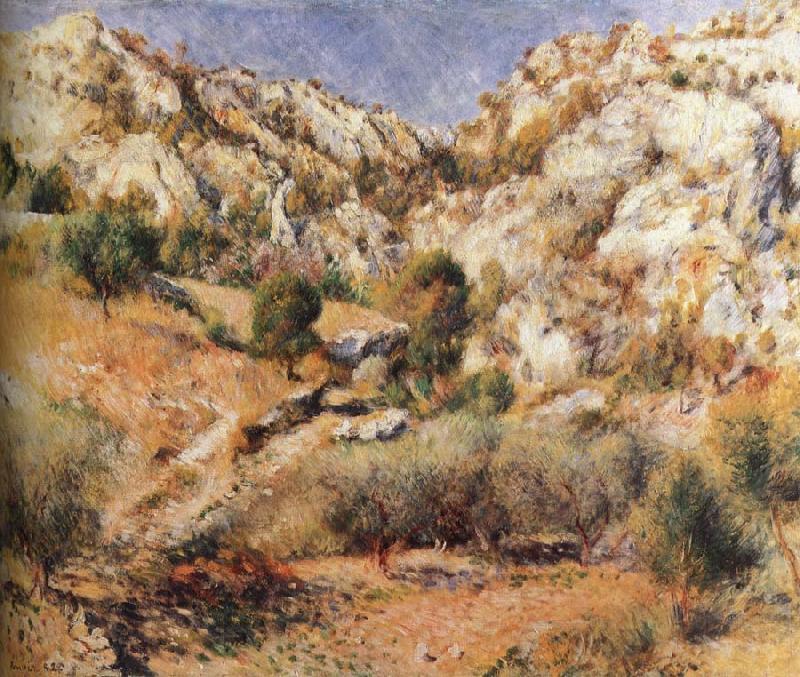 Pierre-Auguste Renoir Cliff Spain oil painting art